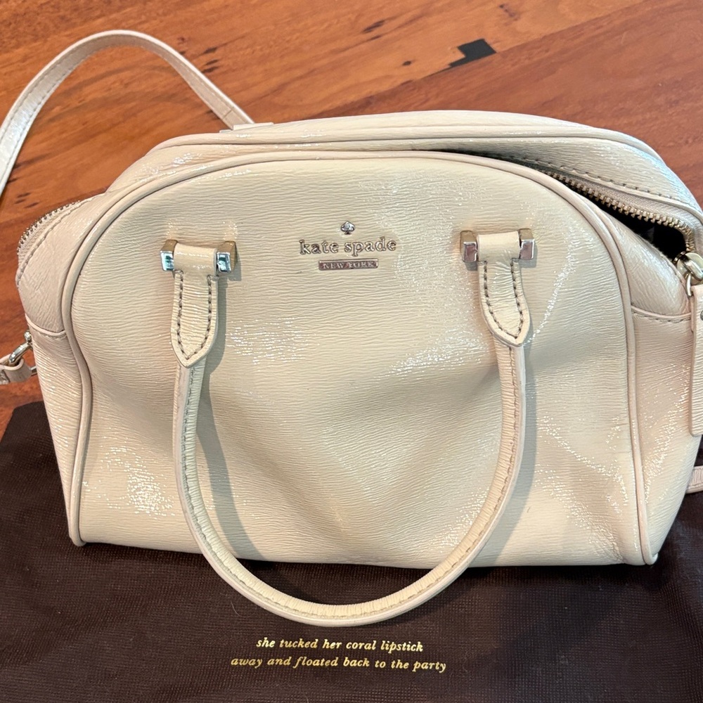 Kate Spade Ivory Leather Satchel